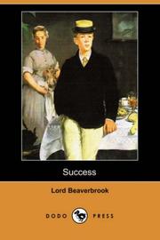 Cover of: Success (Dodo Press) | Lord Beaverbrook