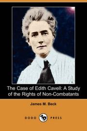 Cover of: The Case of Edith Cavell by James M. Beck