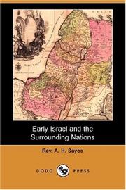 Cover of: Early Israel and the Surrounding Nations (Dodo Press) by Archibald Henry Sayce