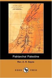 Cover of: Patriarchal Palestine (Dodo Press) by Archibald Henry Sayce