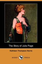 Cover of: The Story of Julia Page (Dodo Press) by Kathleen Thompson Norris