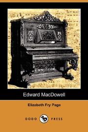 Cover of: Edward MacDowell (Dodo Press)