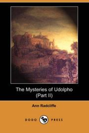 Cover of: The Mysteries of Udolpho (Part II) (Dodo Press) by Ann Radcliffe