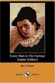 Cover of: Every Man in His Humour (Italian Edition) (Dodo Press)