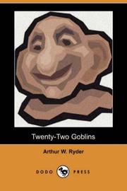 Cover of: Twenty-Two Goblins (Dodo Press) by Arthur W. Ryder