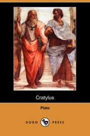 Cover of: Cratylus (Dodo Press) by Πλάτων