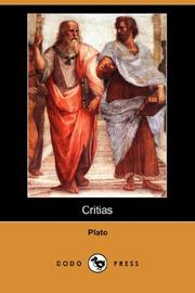 Cover of: Critias (Dodo Press) | 