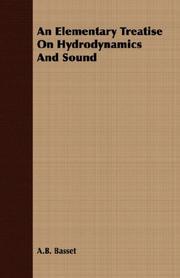 Cover of: An Elementary Treatise On Hydrodynamics And Sound