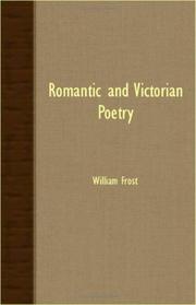 Romantic and victorian poetry by William Frost