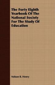 Cover of: The Forty Eighth Yearbook Of The National Society For The Study Of Education