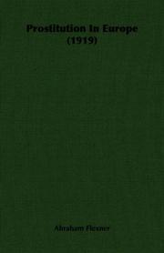 Cover of: Prostitution In Europe (1919)