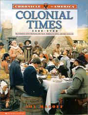 Cover of: Colonial times, 1600-1700