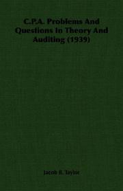 Cover of: C.P.A. Problems And Questions In Theory And Auditing (1939)