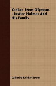Cover of: Yankee From Olympus - Justice Holmes And His Family