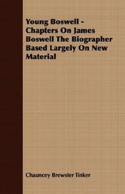 Cover of: Young Boswell - Chapters On James Boswell The Biographer Based Largely On New Material