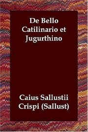 Cover of: De Bello Catilinario et Jugurthino by Sallust