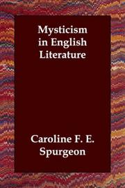 Cover of: Mysticism in English Literature