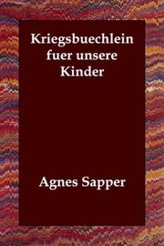 Cover of: Kriegsbuechlein fuer unsere Kinder