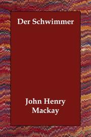 Cover of: Der Schwimmer by John Henry Mackay