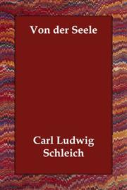 Cover of: Von der Seele