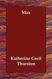 Cover of: Max | Katherine Cecil Thurston