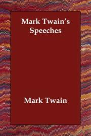 Cover of: Mark Twain's Speeches by Mark Twain, Mark Twain