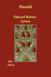 Cover of: Harold by Edward Bulwer Lytton, Baron Lytton