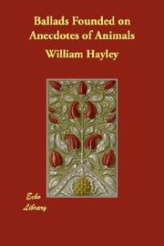 Cover of: Ballads Founded on Anecdotes of Animals