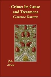Cover of: Crime by Clarence Darrow