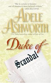 Cover of: Duke of Scandal (Avon Historical Romance) by Adele Ashworth