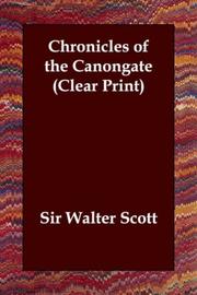 Cover of: Chronicles of the Canongate (Clear Print) by Sir Walter Scott