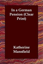 Cover of: In a German Pension (Clear Print) by Katherine Mansfield