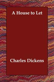 Cover of: A House to Let by Charles Dickens