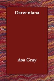 Cover of: Darwiniana by Asa Gray, Asa Gray