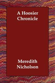 Cover of: A Hoosier Chronicle by Meredith Nicholson