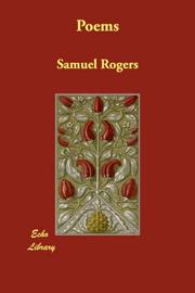 Cover of: Poems by Samuel Rogers