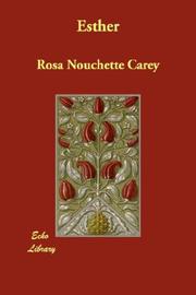 Cover of: Esther by Rosa Nouchette Carey, Rosa Nouchette Carey