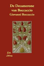 Cover of: De Decamerone van Boccaccio by Giovanni Boccaccio