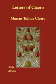 Cover of: Letters of Cicero by Cicero, Cicero