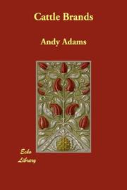 Cover of: Cattle Brands by Andy Adams