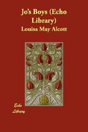 Cover of: Jo's Boys (Echo Library) by Louisa May Alcott