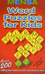 Cover of: Word Puzzles for Kids by Robert Allen