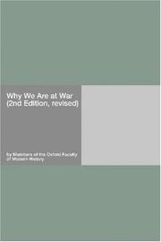 Cover of: Why We Are at War