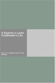 Cover of: A Summer in Leslie Goldthwaite's Life.