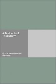 Cover of: A Textbook of Theosophy