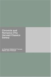 Cover of: Chronicle and Romance (The Harvard Classics Series)