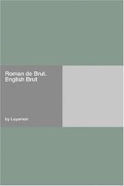 Cover of: Roman de Brut. English Brut