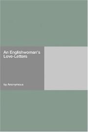 Cover of: An Englishwoman's Love-Letters