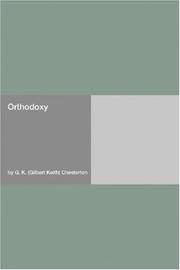 Cover of: Orthodoxy by Gilbert Keith Chesterton