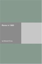 Cover of: Rome in 1860